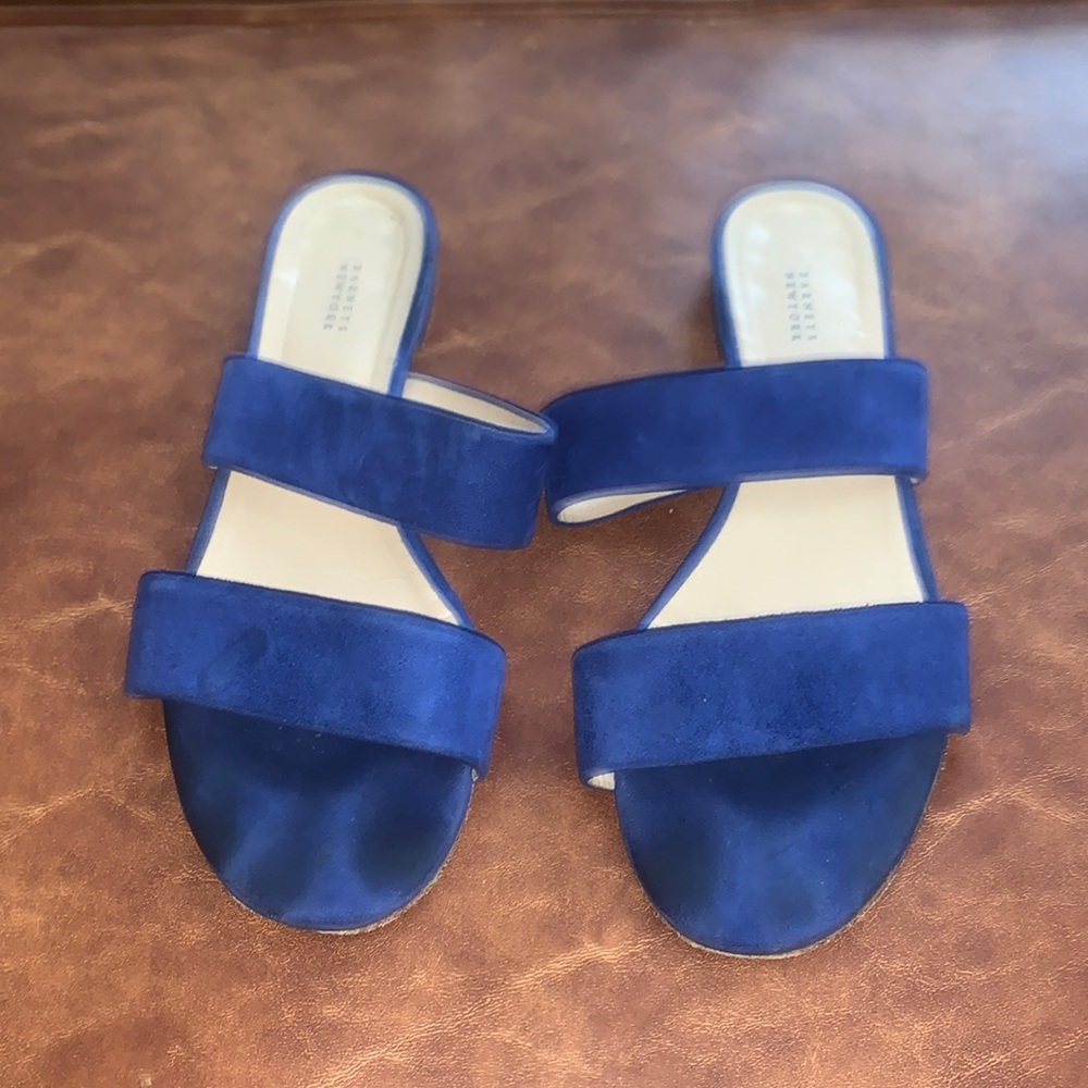 Blue Suede and leather Barneys New York sandals size 6/36
